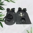 thumbnail image 5 of 7 Pieces DIY PU Leather Knitting Crochet Bags Nail Bottom Shaper Mat with Holes Clasps fit for Handbag DIY Shoulder Bags Accessories Black, 5 of 7