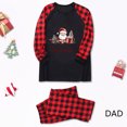 thumbnail image 5 of Odeerbi Christmas Pajamas for Family Holiday Plaid Long Sleeve Family Christmas Pajamas Matching Sets Dad Print Parent-child Suit Two-Piece Sleepwear Xmas Family Matching PJs Set Red, 5 of 7