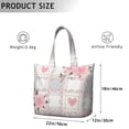 thumbnail image 5 of Flower Women's Large Weekend Travel Bag Moving Canvas Handbag Thick Double Layer Beach Weekend Travel Unisex Hospital Maternity Delivery with Toiletry Waterproof, 5 of 5
