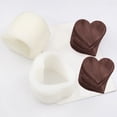 thumbnail image 3 of Hearth & Gear Cœur 3D Silicone Cœur Cuisson Résine Bougie Silicone Texture Transparente Bougie Silicone Saint-Valentin Fondant de Cire Silicone Petits Moules Ronds de Cuisson Antiadhésifs Chocolat Fondant compatible, 3 of 4