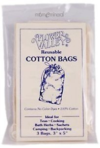 flower valley reusable cotton bags