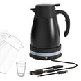 thumbnail image 3 of Car Kettle Heating Kettle DC 24V Fast Boiling Portable Auto Shut Off Car Kettle Black, 3 of 9