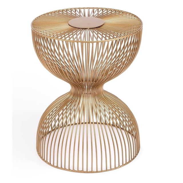 Mesa auxiliar Butler Specialty Nicholas Gold Metal 17,5 cm