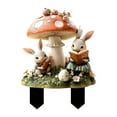 thumbnail image 3 of Cute Rabbit Garden Stake Easter Decorations, 2D Flat Acrylic Yard Sign, Flower Pot Decoration for Outdoor Yard Patio,Flower Pot Stake Ornaments, 3 of 7