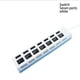 thumbnail image 5 of Concentrador USB Sidaley Adaptador de expansión 7 puertos Negro, 5 of 6