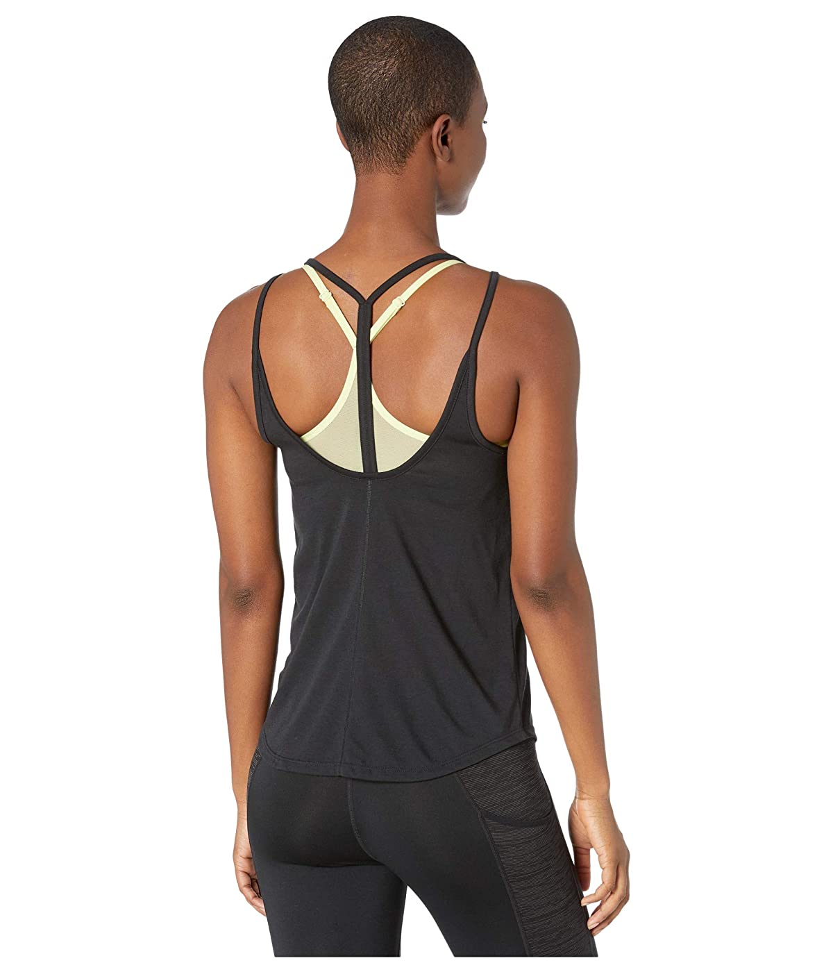 Nike Yoga Strappy Tank Black/Dark Smoke 