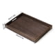 thumbnail image 2 of Bandeja de madera para mesa de centro - Bandeja decorativa de nogal para sala de estar, hermosa decoración para el hogar, perfecta para servir comida o exhibir artículos del hogar, 2 of 6