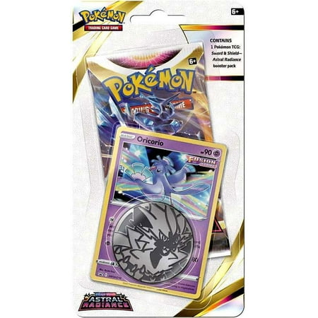 Pokemon Sword & Shield Astral Radiance Oricorio Checklane BLISTER Pack (Booster Pack, Promo Card & Coin)