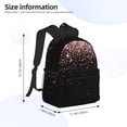 thumbnail image 2 of Yield Rose Gold Glitter1 Print Backpack for Women Men, Lightweight Casual Travel Daypack, Classic Basic College Backpack, Middle School Bag, 2 of 5