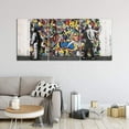 thumbnail image 3 of Hieng Large Banksy Canvas Wall Art Graffiti Dream Theme Painting Modern Inspirational Office Wall Decor （Only canvas）, 3 of 6