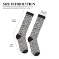 thumbnail image 4 of Sikiie Wild Animal Leopard Print 1 Pairs Compression Socks for Men and Women 15-20 mmHg Running Support Socks, 4 of 7