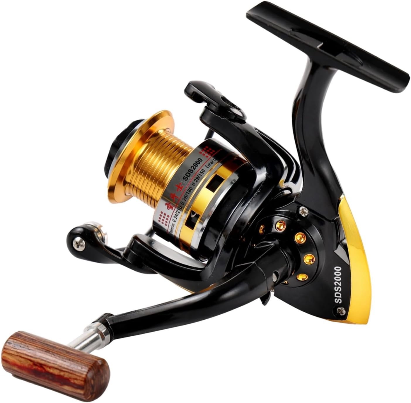 Spinning Fishing Reels for Saltwater Freshwater 1000 2000 3000 4000 5000 6000 Series Fishing Spool Left/Right Interchangeable Trout Carp Spinning Reel Light and Smooth