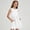 White, variant on FSYBOA Girls Summer Dresses, Party Midi Length Sleeveless School Kids Casual Dresses Black Size 10-12T