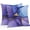 Teal Blue Purple Gold, variant on Modern Purple Blue Outdoor Pillow Covers, Waterproof Decorative Throw Pillowcases Set of 2, Abstract Art Gradient Gold Foil Line Couch Cushion Cases with Zipper for Outside Patio Garden Sofa 20"x20"