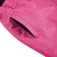 thumbnail image 5 of LNZGNM Toddler Snow Bibs 6-7Y Insulated Waterproof Ski Pants Windproof Warm Skiing Cargo Pants Winter Outdoor Ski Clothes with Zipper Pockets for Teen, Pink, 6-7Y, 5 of 7
