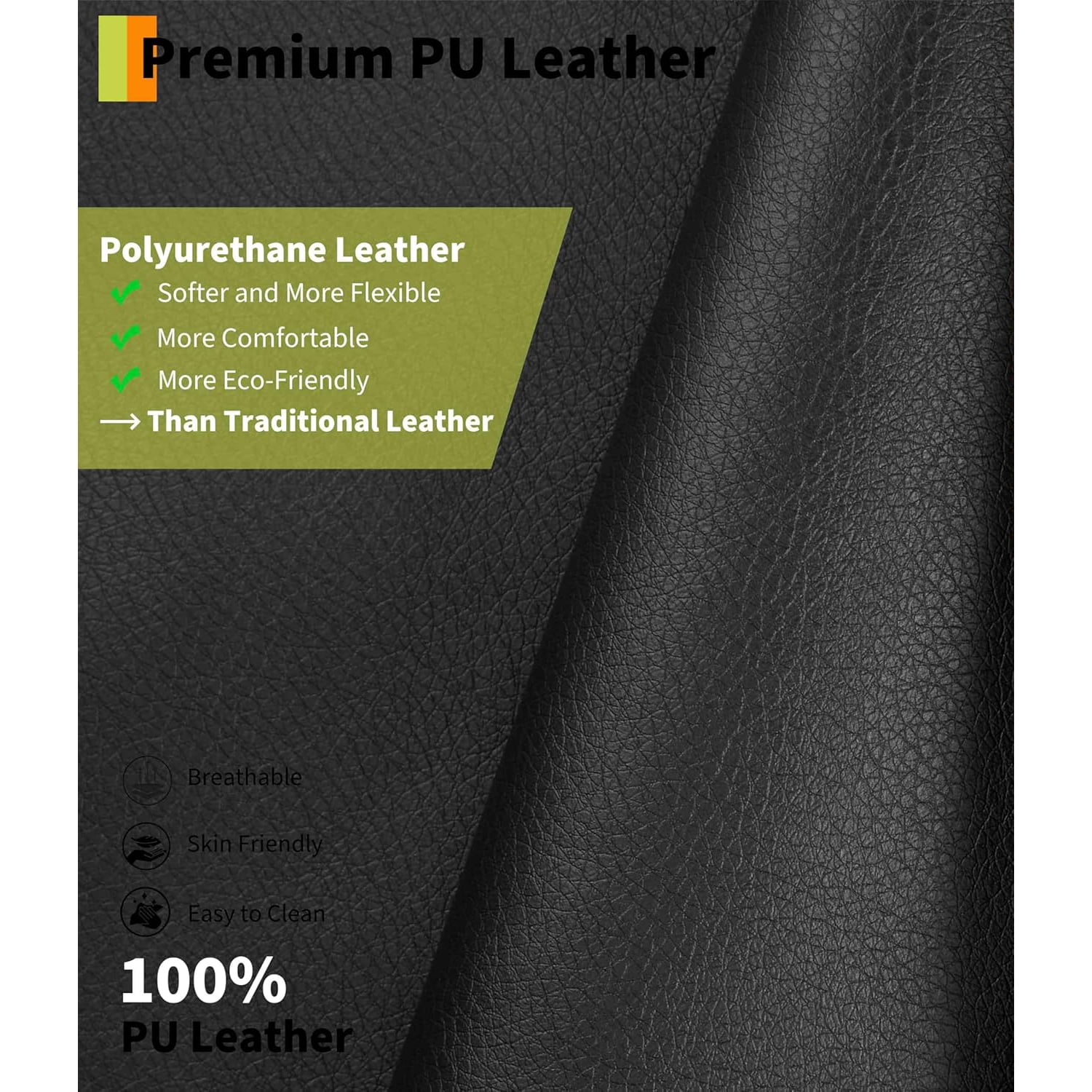 Shininglove 400LB PU Leather Recliner Chair w/Overstuffed Padding – Manual Recliner for Living Room, Bedroom | Oversized Comfort, 22" Seat
