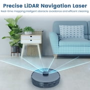 AIRROBO T25+ Robot Vacuum and Mop Cleaner - Self-Empty, 10000Pa Suction, Ultrasonic Carpet Detection