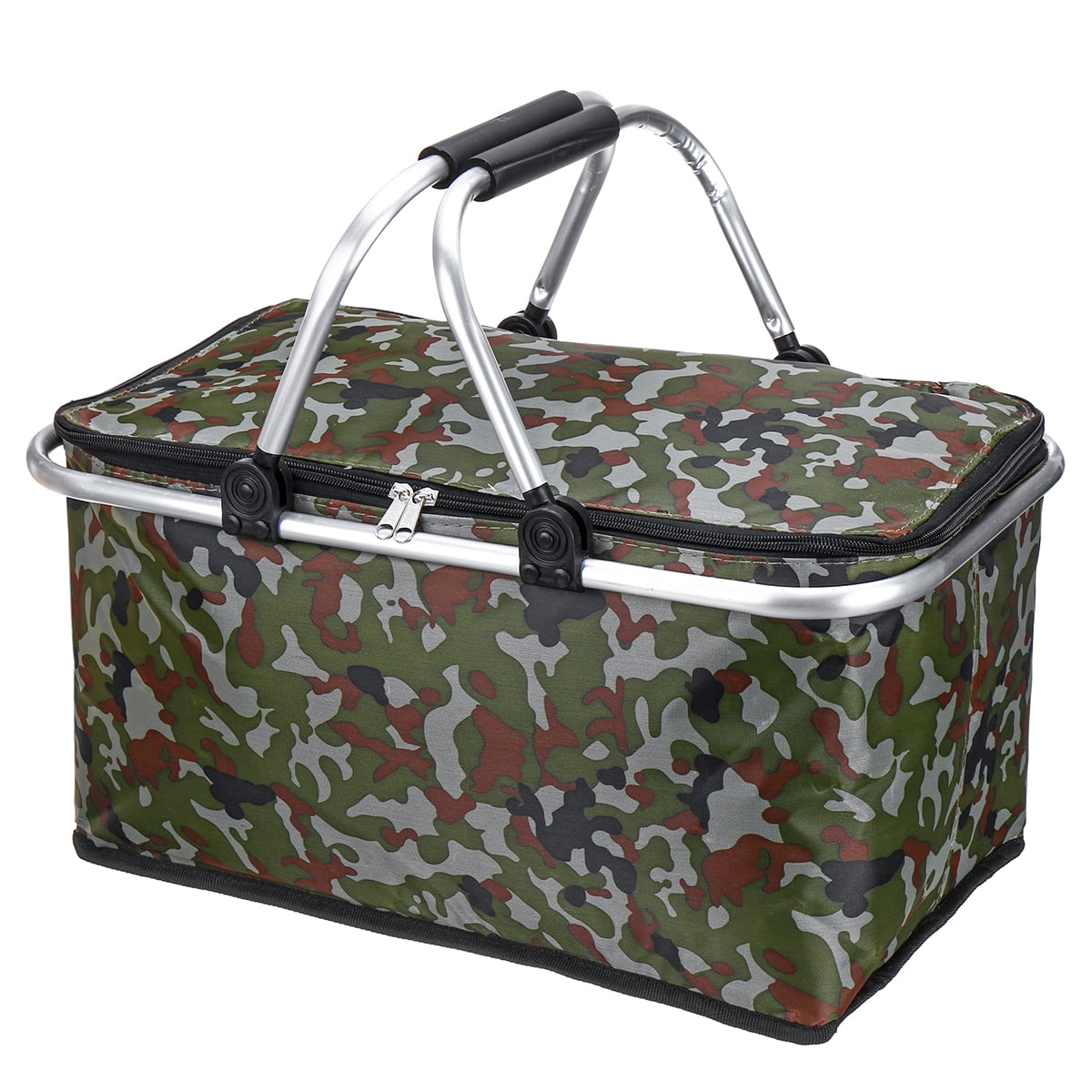 30 L Camping Picnic Basket for 2 Person, Outdoor Insulated Picnic Bag