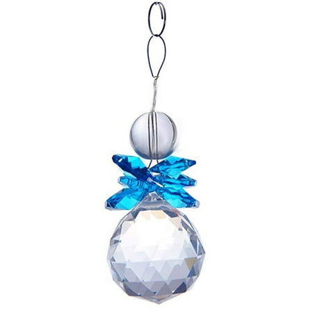 Capiz Suncatcher - Suncatcher 30mm Crystal Ball Window Hanging Decoration Pink Ornament Rainbow