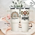thumbnail image 6 of Dog Mom Gifts for Women,40oz Dog Tumbler with Handle and Straw, Dog Mom Paw Print Animal Stainless Steel Travel Coffee Mug Cup, 6 of 6
