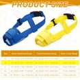 thumbnail image 2 of Uxcell Dog Muzzle, Soft Mesh Muzzle Adjustable Anti Biting Chewing Breathable Drink Mouth Guard Cover (2Pcs, Yellow, Blue, M), for Small Medium Puppies/Grooming/Walking/Vet Visiting, 2 of 7