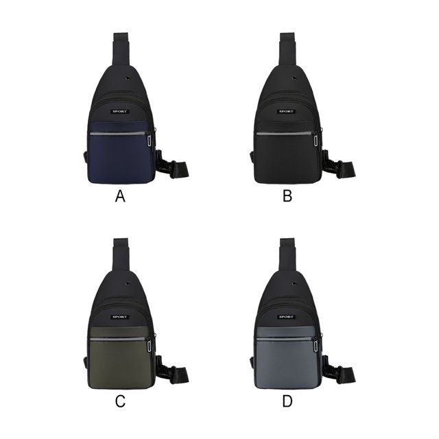 VONKY Large Capacity Chest Pack Bag Hands Free No Burden Polyester Outdoors Chest Bags Chest Bag For Men Easy To Carry grey 2Set