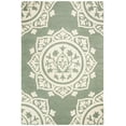 thumbnail image 3 of SAFAVIEH Bella Gabriel Medallion Geometric Wool Area Rug, Grey/Ivory, 6' x 9', 3 of 11