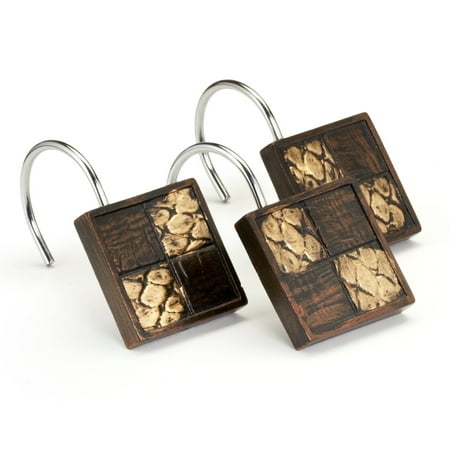 Popular Bath Zambia Copper Collection - Bathroom Shower Curtain Hooks
