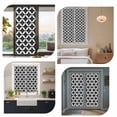 thumbnail image 7 of Black Rhombus Window Privacy Film, Retro Abstract Geometric Pattern Static Cling UV Sun Blocking Heat Control Window Tint Day and Night, Non-Adhesive One Way Windows Privacy Cover 23.6''x59'', 7 of 7