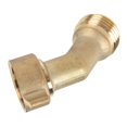 thumbnail image 2 of Coude de tuyau d'arrosage à 45 degrés avec filtre, adaptateur de tuyau d'arrosage pour camping-car, caravane, 3/4 po NPT, 2 of 4