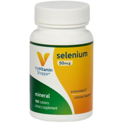 Selenium 50mcg  Mineral Supplement to Support Cellular  Heart Health, Once Daily Antioxidant, Gluten Free  Defends Against Free Radicals (100 Tablets) by The Vitamin