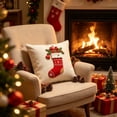 thumbnail image 4 of Talqzovs Christmas Throw Pillows 18x18 , Pillow Cushions for Patio Winter Decorative Throw Pillows for Holiday Birthday Gift, 4 of 6
