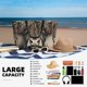 thumbnail image 5 of Disketp Butterfly Cow With Flowers Bolsa de Playa de Gran Capacidad, Bolso Impermeable y a Prueba de Arena para Mujer, Ideal para Playa, Piscina y Natación, 5 of 7