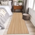 thumbnail image 4 of 2'x6' Rug Runners for Hallways Kitchen, Brown Wood Grain Non Slip Entryway Beside Floor Carpet Runner, Retro Western Farmhouse Wooden Board Washable Laundry Room Bedroom Throw Rugs Mat for Family Pet, 4 of 8