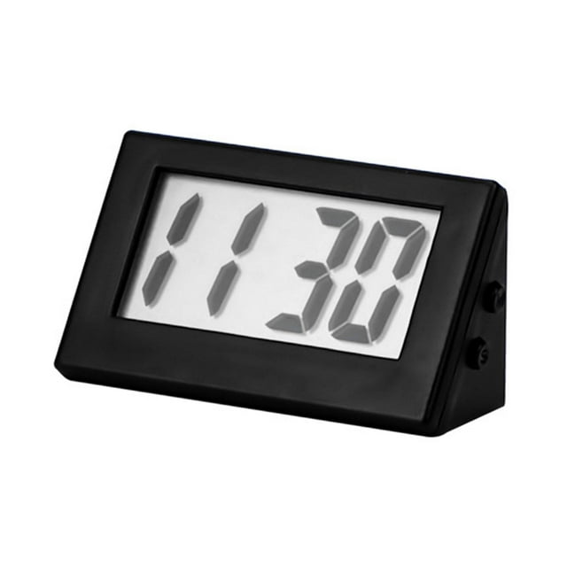 Reloj de escritorio de fácil lectura con números arábigos modernos y sencillos para sala de estar o dormitorio Negro