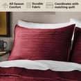 thumbnail image 2 of Mainstays Soft Velvet Pillow Sham, King, Luscious Merlot Red, 1 Pack, 2 of 7