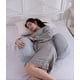 thumbnail image 3 of Almohada para el embarazo, almohada para dormir lateral de maternidad, doble cuña para el cuerpo, el vientre, la espalda, las rodillas Ormromra LRWJ049-1, 3 of 5