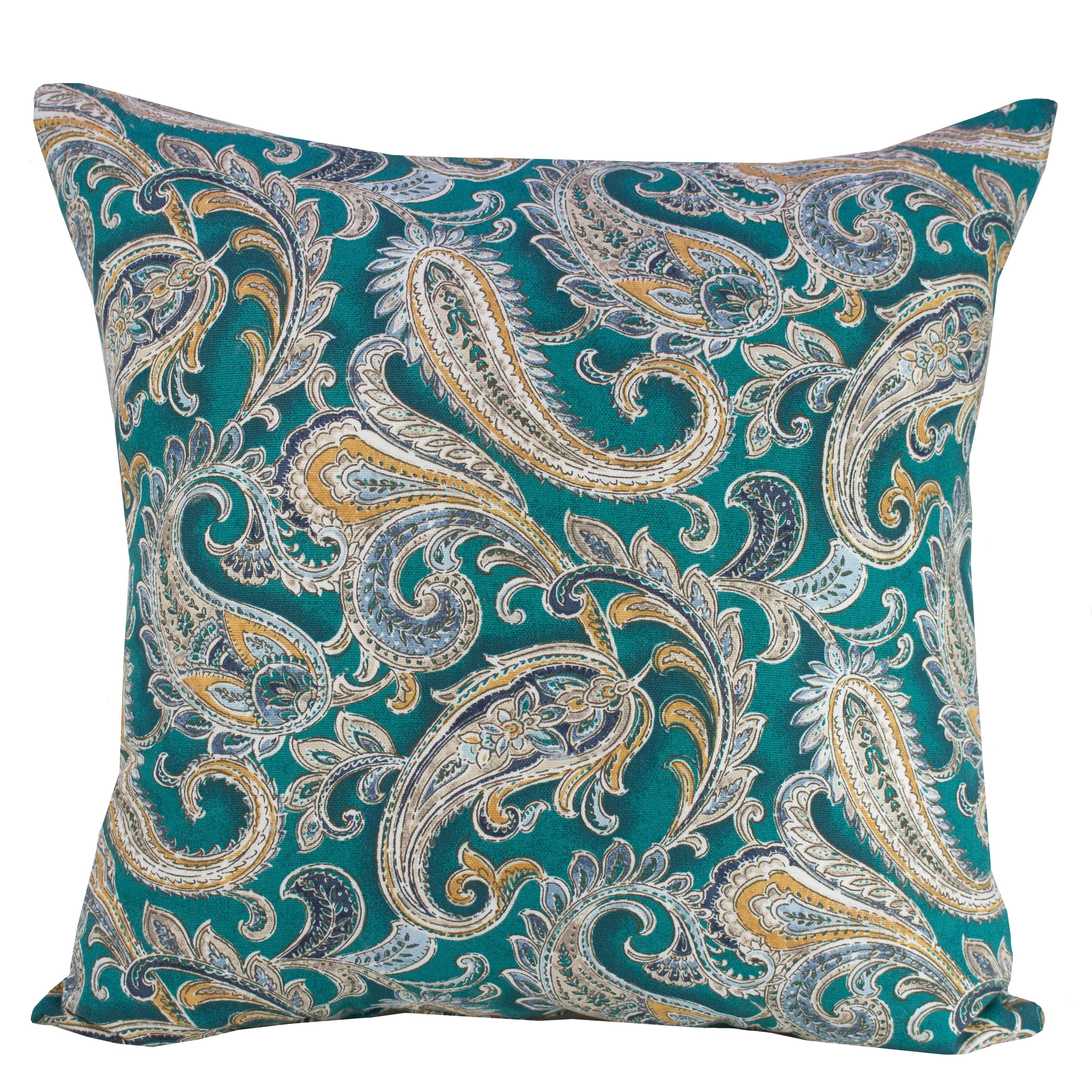 Better Homes & Gardens 54” Width100% Cotton Fabric, 8 Yard by the Bolt, Painterly Paisley Teal