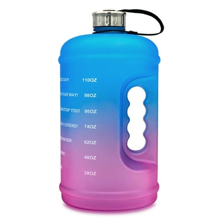 

Gallon Motivational Water Bottle Leakproof BPA Free Sports Water Jug with Time Marker for Men Women New.