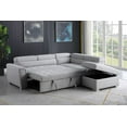 thumbnail image 2 of Boris Sectional/Sleeper Bed with Storage, Light Grey, 2 of 2