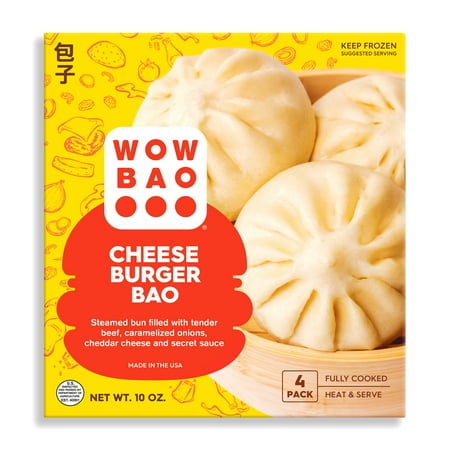 Wow Bao Cheeseburger Bao, 4 Count, Frozen