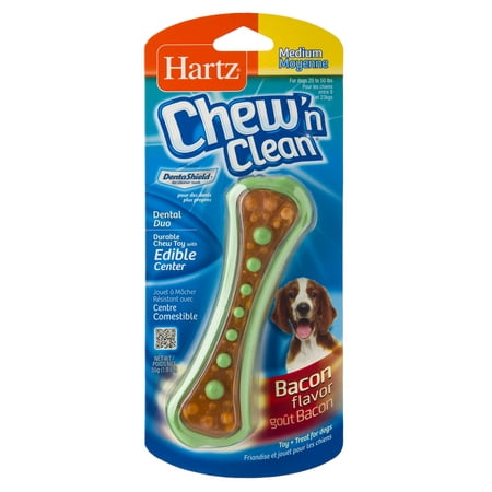 Hartz Chew 'n Clean Bacon Flavor Medium Dog Chew