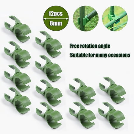

Moobom 12Pcs Home Connector Bracket Parts Greenhouse Film Buckles Universal Clip Garden Rotatable Fastener Sunshade Net Tools