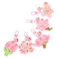 thumbnail image 6 of CRILSTYLEO Charm Keychain Set 5 Pieces Resin Flower Shape Accessories for Women Girls Handbag Backpack School Work, 6 of 8