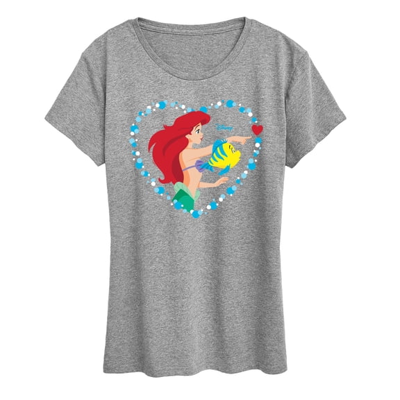 Disney - Ariel Heart - Women's Short Sleeve Graphic T-Shirt