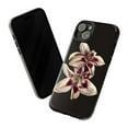 thumbnail image 3 of Moody Watercolor Lily Phone Case, Dark Floral Botanical Flower Pattern | Fits iPhone 17 16 15 14 13 12 11 Pro Plus Mini, 3 of 6