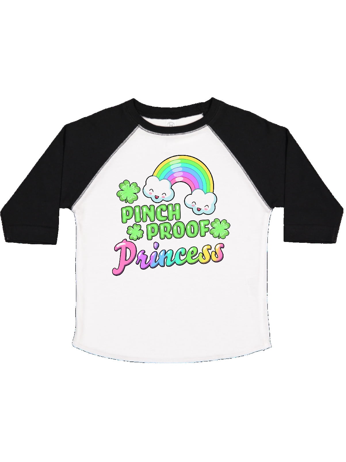 Patricks Day Pinch Proof Princess with Rainbow Baby T-Shirt inktastic St