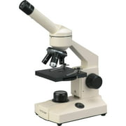 AmScope Optical Glass Lens All-Metal LED Compound Microscope, 6 Settings 40x-1000x, Portable AC or Battery Power