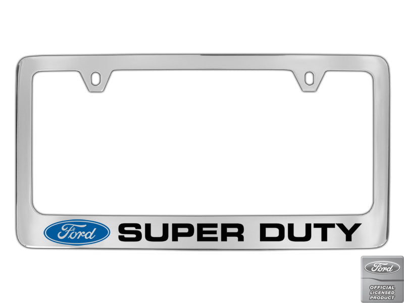 Ford Super Duty Chrome Metal license Plate Frame Holder