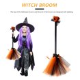 thumbnail image 2 of Escoba de bruja de Halloween Escoba de bruja de plástico Escoba de color para niños (naranja) Likrtyny Para estrenar, 2 of 8